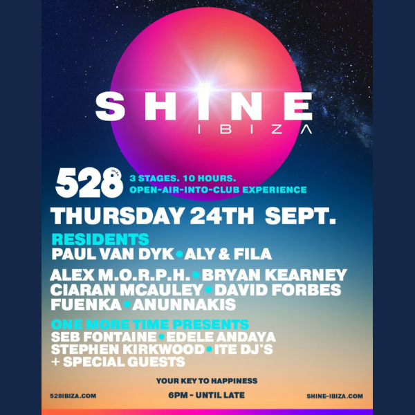 SHINE Ibiza at 528 Ibiza This Thursday, September 24