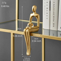 ArtZ® Abstract Bookshelf Decor Figurines - Crystal Ball