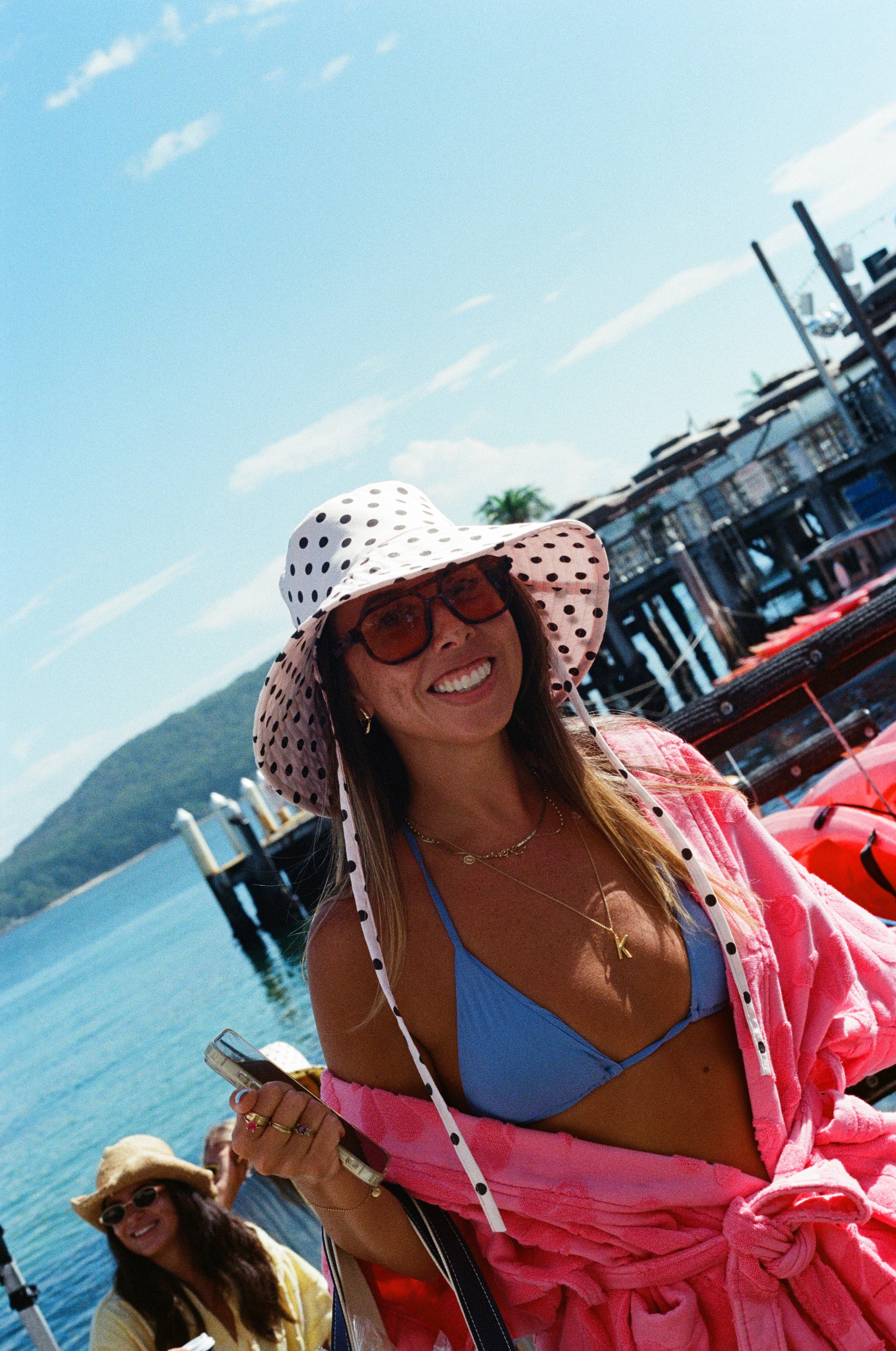 K. Juliet Polka Dot Hat - Pink
