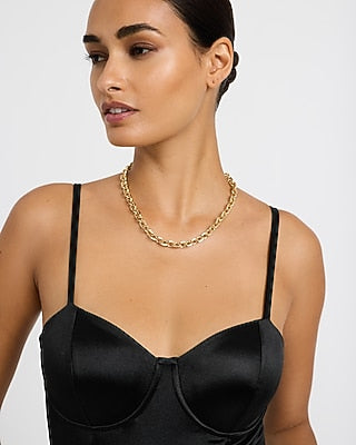 Express Women's Chain Statement Necklace in Gold