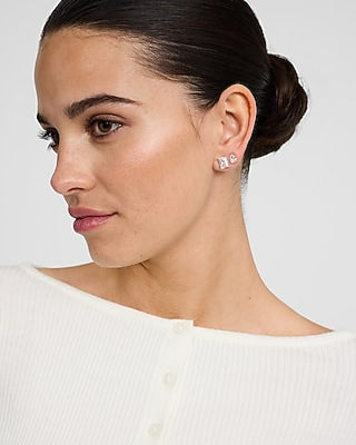 Express Women's Variety 3 Pack Stud Earrings in Shiny Gold