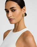 Express Women's Infinity Knot Stud Earrings in Shiny Gold