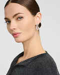 Express Women's Pave Square Drop Stud Earrings in Silver