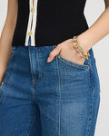 Express Women's Gold Chain Statement Bracelet in Shiny Gold