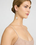 Express Women's Pearl Drop Stud Earrings in Gold