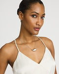 Express Women's Drop Pendant Statement Necklace in Silver