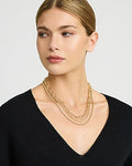 Express Women's Layered Chain Necklace in Gold