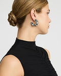 Express Women's Chunky Hoop Earrings in Silver