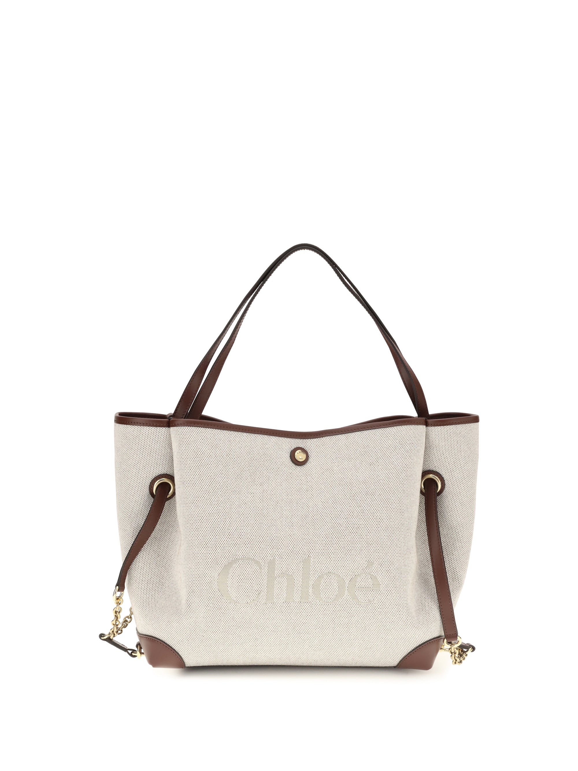 Chloé Clover Tote Bag — Beige