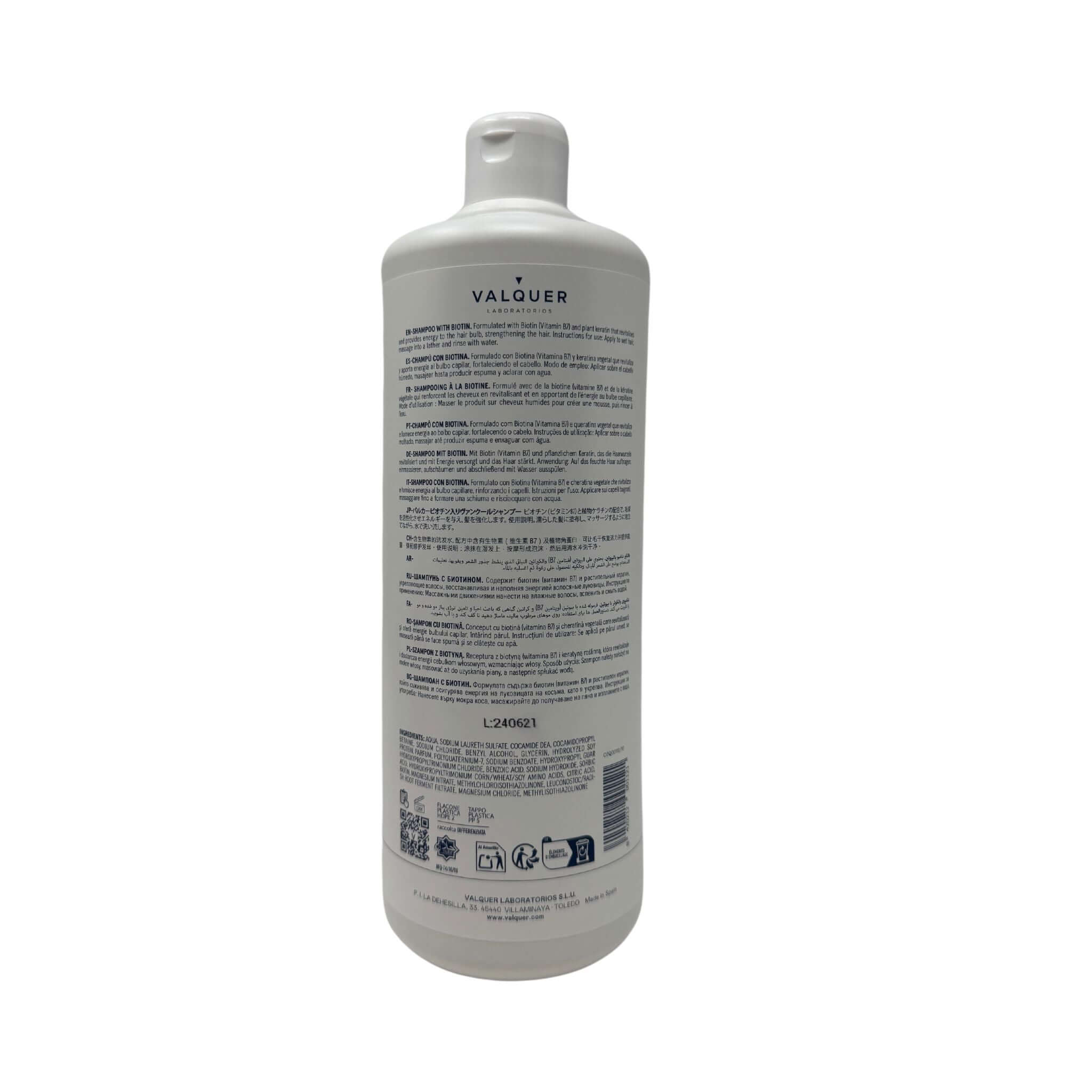 Champú con Biotina & Keratina - 1000ml