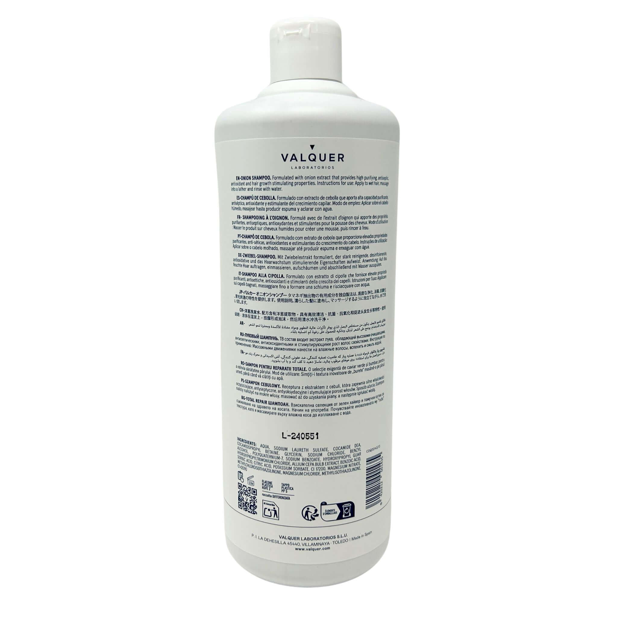 Champú de Cebolla - Revitalizante, antioxidante y purificante