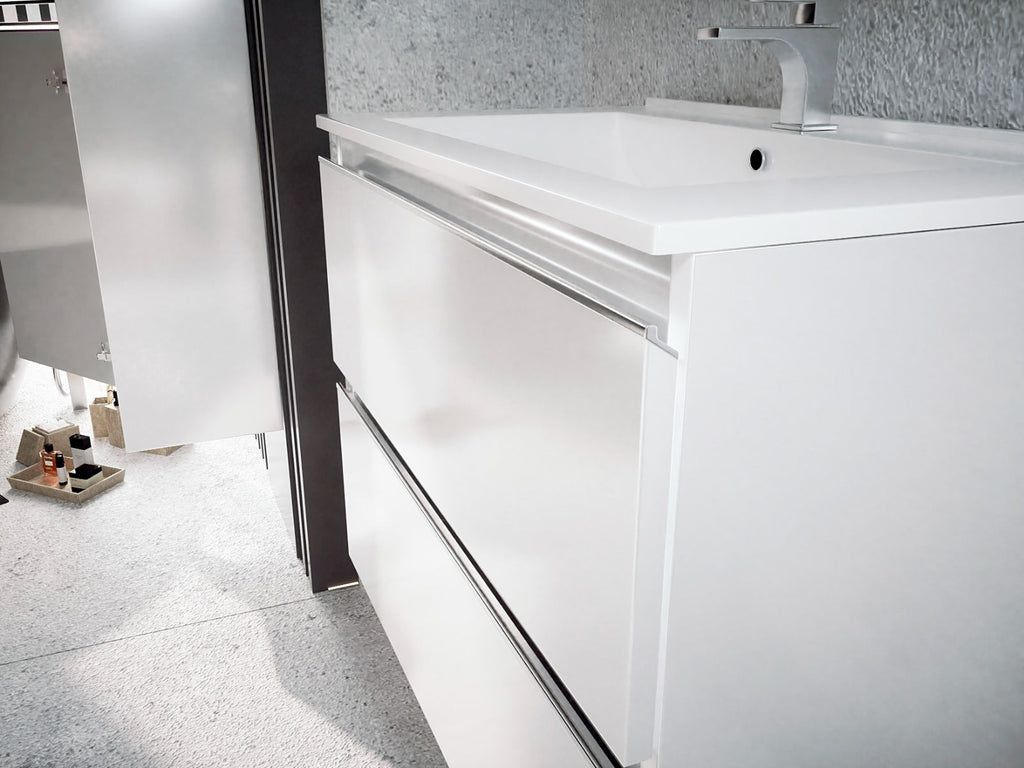 BATHME MADISON TOP Conjunto Completo Mueble Blanco Brillo