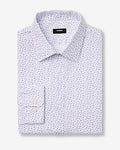 Express Men's Slim Geo Print Cotton Stretch 1Mx Dress Shirt in Multi