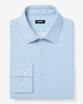 Express Men's Slim Mini Dot Stretch Modern Tech 1Mx Dress Shirt in Blue Small