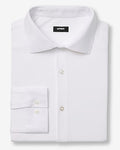 Express Men's Slim Spread Collar Modern Tech 1Mx Dress Shirt in White