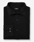 Express Men's Slim Spread Collar Modern Tech 1Mx Dress Shirt in Black Small