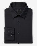 Express Men's Slim Stretch Modern Tech 1Mx Dress Shirt in Black Small