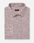 Express Men's Extra Slim Mini Dot Stretch Modern Tech 1Mx Dress Shirt in Dark Red