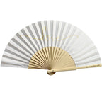 Love Gold Script 23cm fan