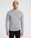 Express Men's Merinotouch Crew Neck Sweater in Gray Small