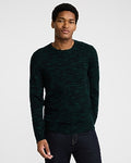 Express Men's Space Dye Everyday Performance Merino Wool Crew Neck Sweater in New Royal Teal