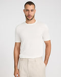 Express Men's Jersey Crew Neck Sweater T-Shirt in White Small