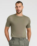 Express Men's Jersey Crew Neck Sweater T-Shirt in Green Small