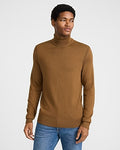 Express Men's Merinotouch Turtleneck Sweater in Camel Heather