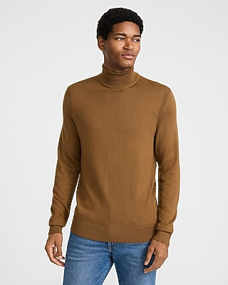 Express Men's Merinotouch Turtleneck Sweater in Neutral Small
