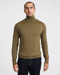 Express Men's Merinotouch Turtleneck Sweater in Green Small