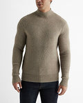 Express Men's Fuzzy Ribbed Turtleneck Sweater in Dusty Sage