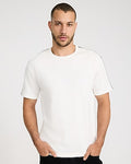 Express Men's Classic Fit Crew Neck Contrast Trim T-Shirt in White Small