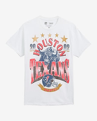 Express Men's Houston Texans Graphic T-Shirt in White Small