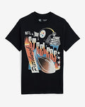 Express Men's Pittsburgh Steelers Graphic T-Shirt in Black Small