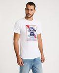Express Men's Pabst Blue Ribbon Graphic T-Shirt in Bright White
