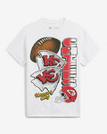 Express Men's Kansas City Chiefs Cotton Graphic T-Shirt in White Small