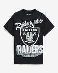 Express Men's Las Vegas Raiders Cotton Graphic T-Shirt in Pitch Black