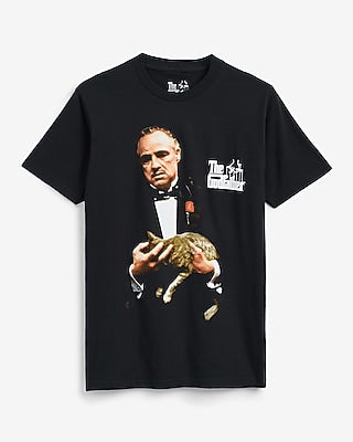 Express Men's The Godfather Graphic T-Shirt in Pitch Black