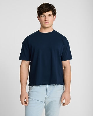 Express Men's Premium Weight Boxy Loose T-Shirt in Navy