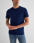 Express Men's Diamond X Logo Perfect Pima Cotton Graphic T-Shirt in Obsession Blue