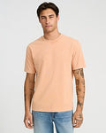 Express Men's Classic Fit Premium Weight Garment Wash T-Shirt in Orange Small
