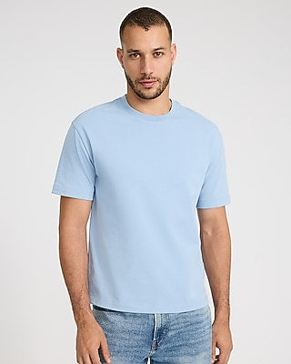 Express Men's Classic Fit Premium Weight T-Shirt in Blue Small