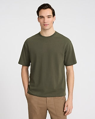 Express Men's Classic Fit Premium Weight T-Shirt in Green Small