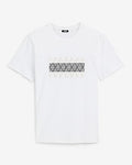 Express Men's Abstract X Fence Logo Graphic T-Shirt in Bright White