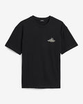 Express Men's Classic Fit Into The Sunset Black Graphic T-Shirt in Pitch Black