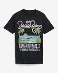 Express Men's Beach Boys Black Graphic T-Shirt in Pitch Black