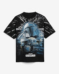 Express Men's Star Wars Mandalorian Graphic T-Shirt in Pitch Black
