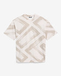 Express Men's Abstract Geo Rectangle Graphic T-Shirt in Ivory