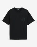 Express Men's Classic Fit Mini Embroidered Floral X Logo Graphic T-Shirt in Black Small