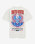 Express Men's Usa Ivory Cotton Soccer Graphic T-Shirt in White Small